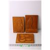 Image 1 : (3) Vintage Handmade Wood Wall Hangings