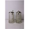 Image 2 : (2) Glass Beer Steins