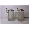 Image 3 : (2) Glass Beer Steins