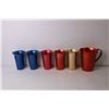 Image 2 : Lot of Metal Cups and Pitcher