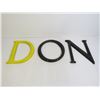 Image 2 : (1) A Nod or a Don - Metal Letters