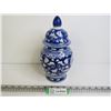 Image 1 : Jar w/Lid Blue Design
