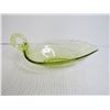 Image 2 : Vintage "Rose and Sharon" Depression Glass Cup and Saucer - (chipped) - Green Glass Dish (chipped)