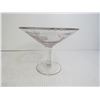 Image 2 : Vintage Cut Glass Bowl - Martini Glass