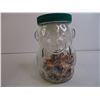 Image 2 : Vintage Kraft Peanut Butter Jar-Half Full of Pennies