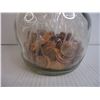Image 3 : Vintage Kraft Peanut Butter Jar-Half Full of Pennies