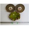 Image 1 : Heavy Metal Wall Plates - Ceramic Ornate Dish