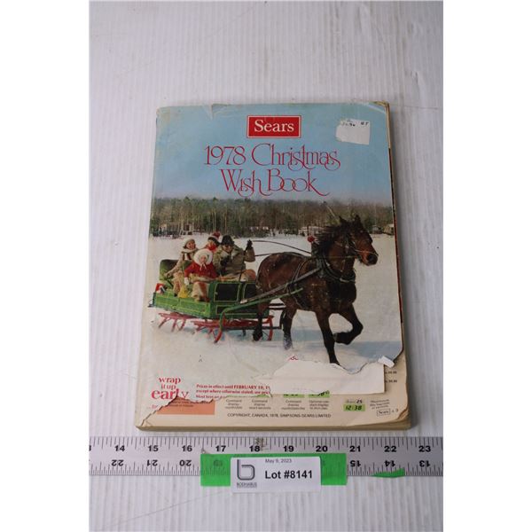 Vintage 1978 Sears Christmas Wish Book Catalogue Bodnarus Auctioneering