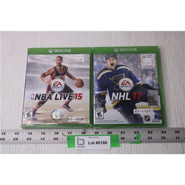 (2) Xbox One Games - NHL and NBA (NIB)