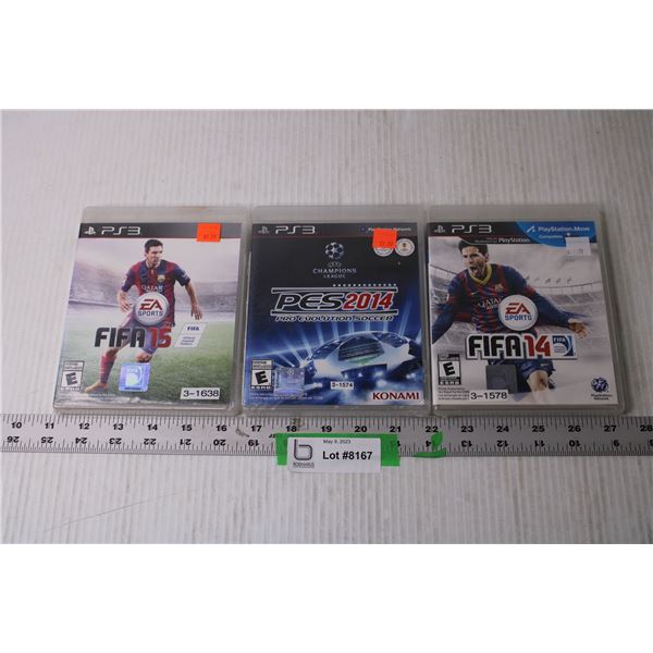 (3) PS3 Games - FIFA and Soccer (NIB)