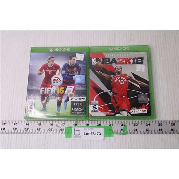 (2) Xbox One Games - FIFA and NBA (NIB)