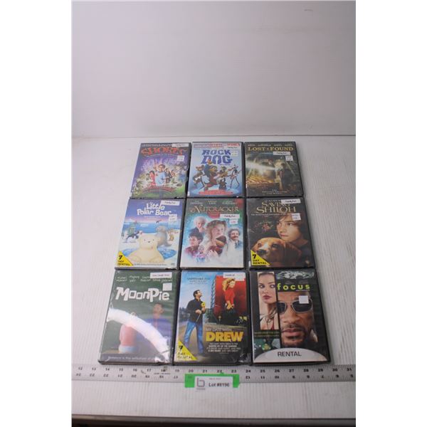 (9) Assorted DVDs - Kids (NIB)