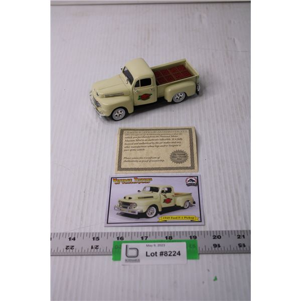 Die Cast Car - 1:32 Scale, 1949 Ford F-1 Pickup