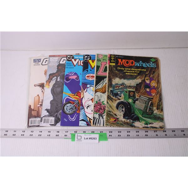 (6) Assorted Comic Books - GI Joe, Vigilante