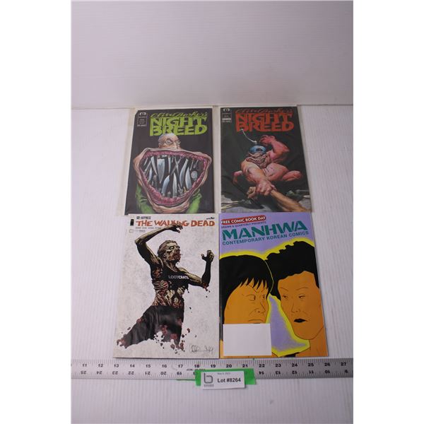 (4) Assorted Comic Books - The Walking Dead, Night Breed