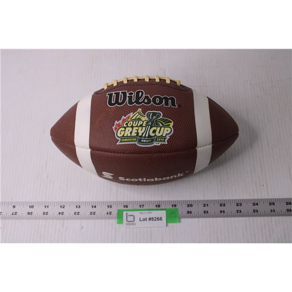 Autographed Saskatchewan Roughriders 2010 Grey Cup Football (Slightly Deflated, CGA)