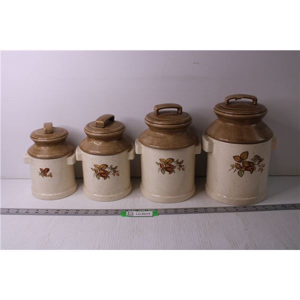 (4) Matching Sugar and Misc. Containers