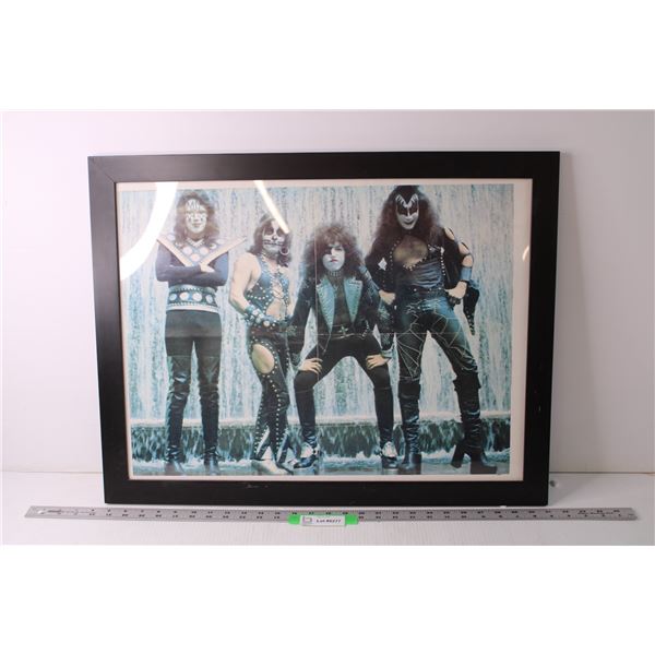 Framed Kiss Band Poster