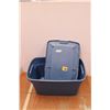 Image 1 : Large Blue Storage Tub with Lid