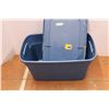 Image 2 : Large Blue Storage Tub with Lid