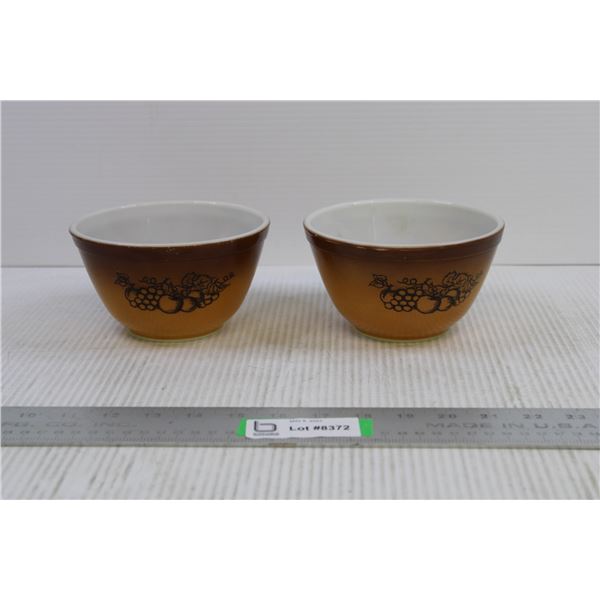 2 small old orchard bowls 1 1/2 pt - 750ml