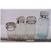 Image 1 : 4 mason jars varies sizes