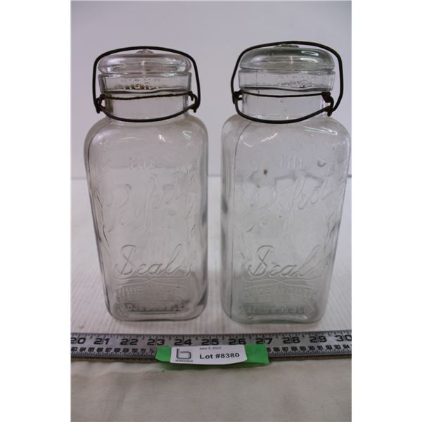 2 large mason jars