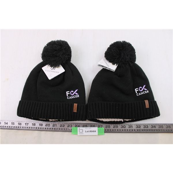 2 black fu** cancer toques