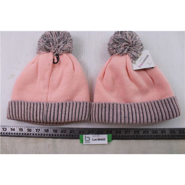 2 pink fu** cancer toques