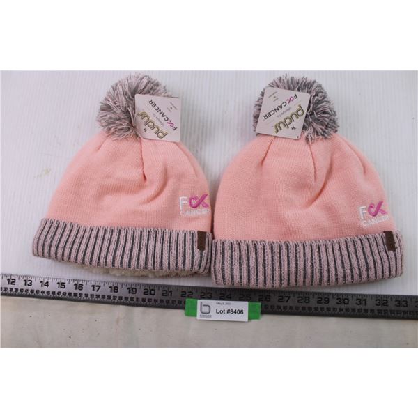 2 pink fu** cancer toques