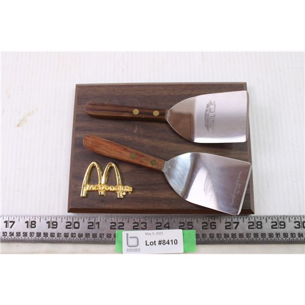 McDonald's plaque burger flippers