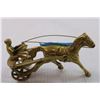 Image 3 : vintage brass horse with cart