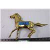 Image 2 : Large vintage brass horse