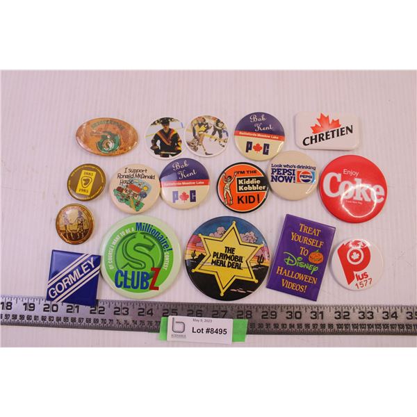 Vintage pins (righders/disney/chretien)