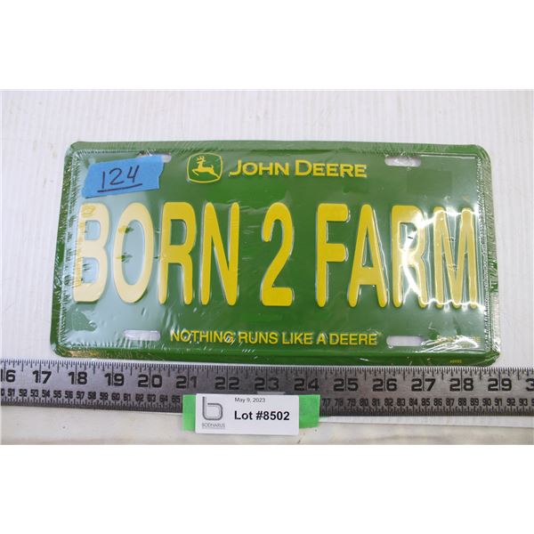 John Deere Novelty License Plate