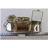 Image 1 : (3) Brass and Glass Jewellery Boxes