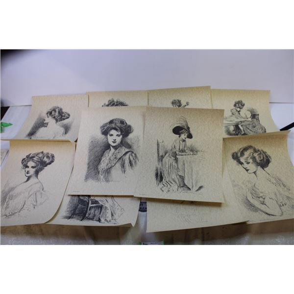 (10) Gibson Girls Prints