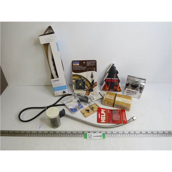 Clock Movement Kit - Fire Blanket - Moen Safety Bar - Watt Light Bulbs - Misc. Items