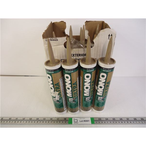 (11) Tubes of Mono Ultra Exterior Caulking-Beige