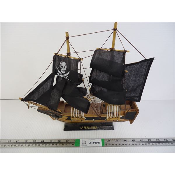 Classic Wood Model of a Pirate Ship