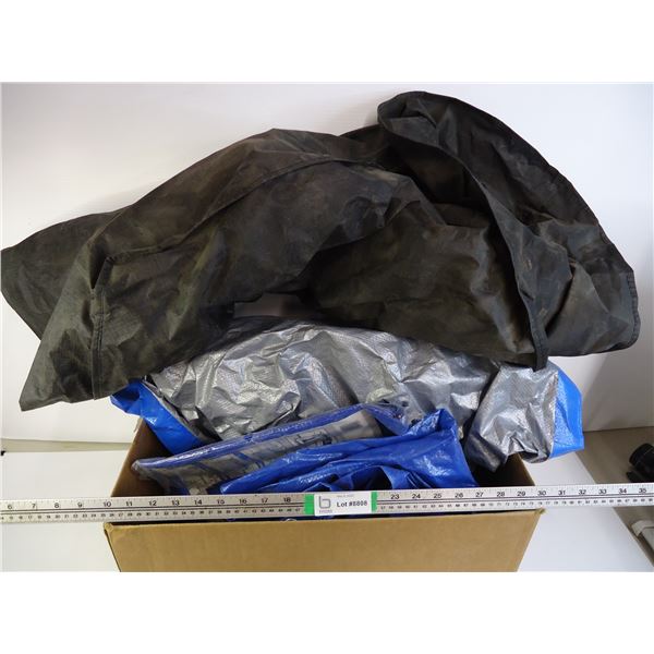 (4) Tarps in Various Sizes