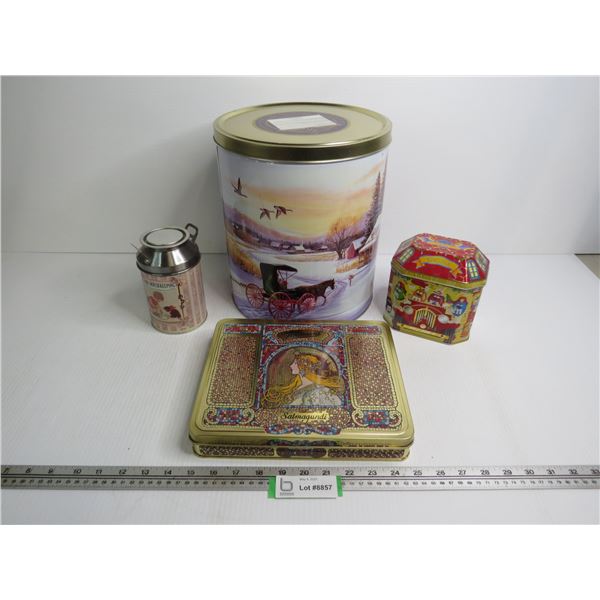 (4) Collectable Tins