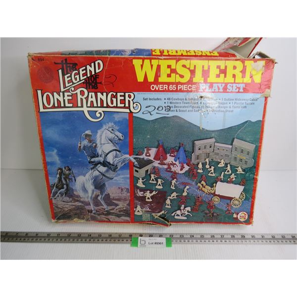 Vintage Lone Ranger Western Play Set (unknown completion)