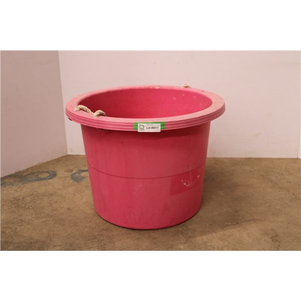 *Pink Construction Bucket - 22 1/2" x 16 1/2"