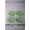 Image 3 : (4) Small Uranium Glass Bowls