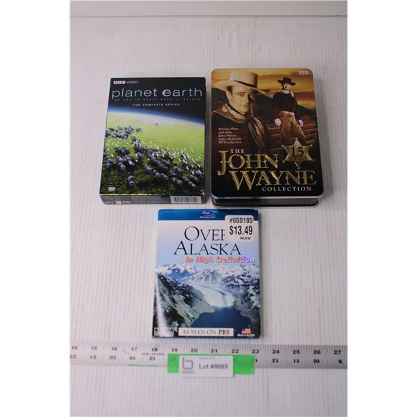 (2) DVD Sets and Misc. DVD - Planet Earth, John Wayne