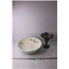 Image 1 : Large Enamel Bowl and Misc.