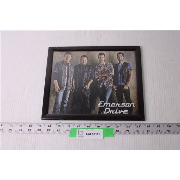 Signed Photo of Emerson Drive Band in Frame