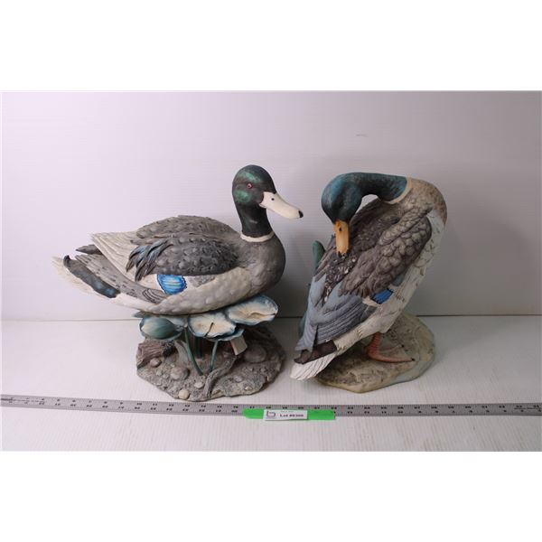 (2) Outdoor Duck Statues