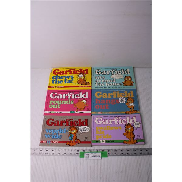 (6) Garfield Comic Books